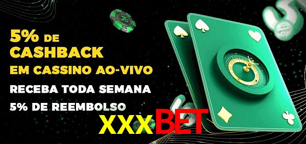 Promoções do cassino ao Vivo xxxbet
